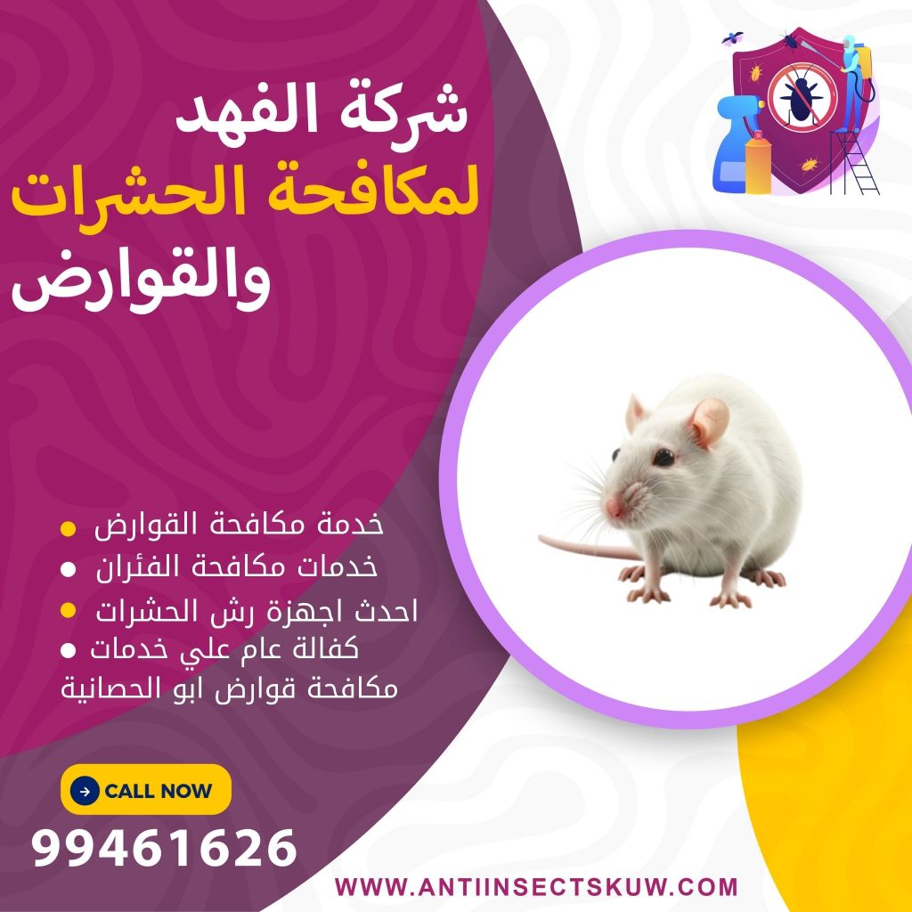شركة مكافحة قوارض ابو الحصانية