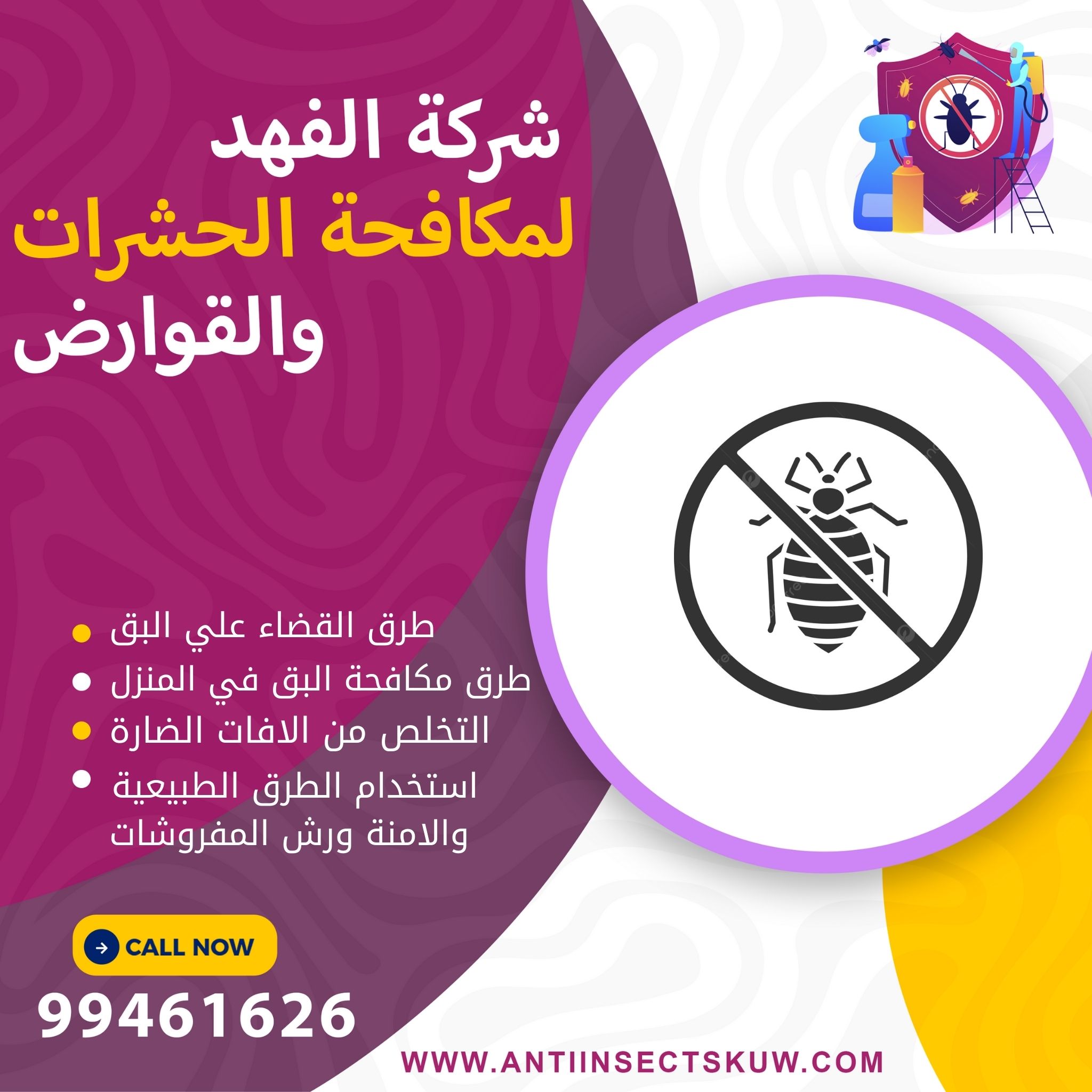 طرق مكافحة البق في المنزل