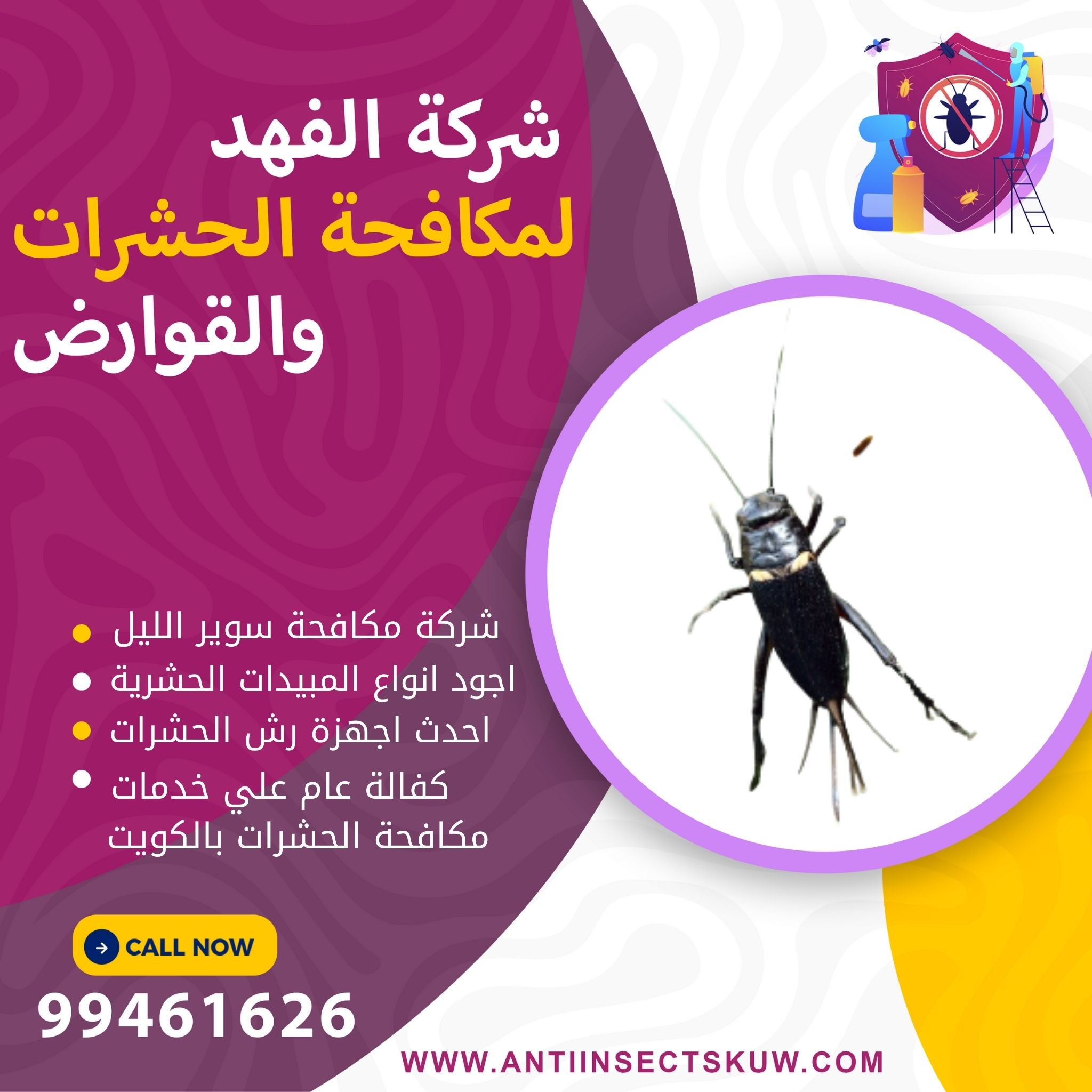 شركة مكافحة سوير الليل بالكويت 