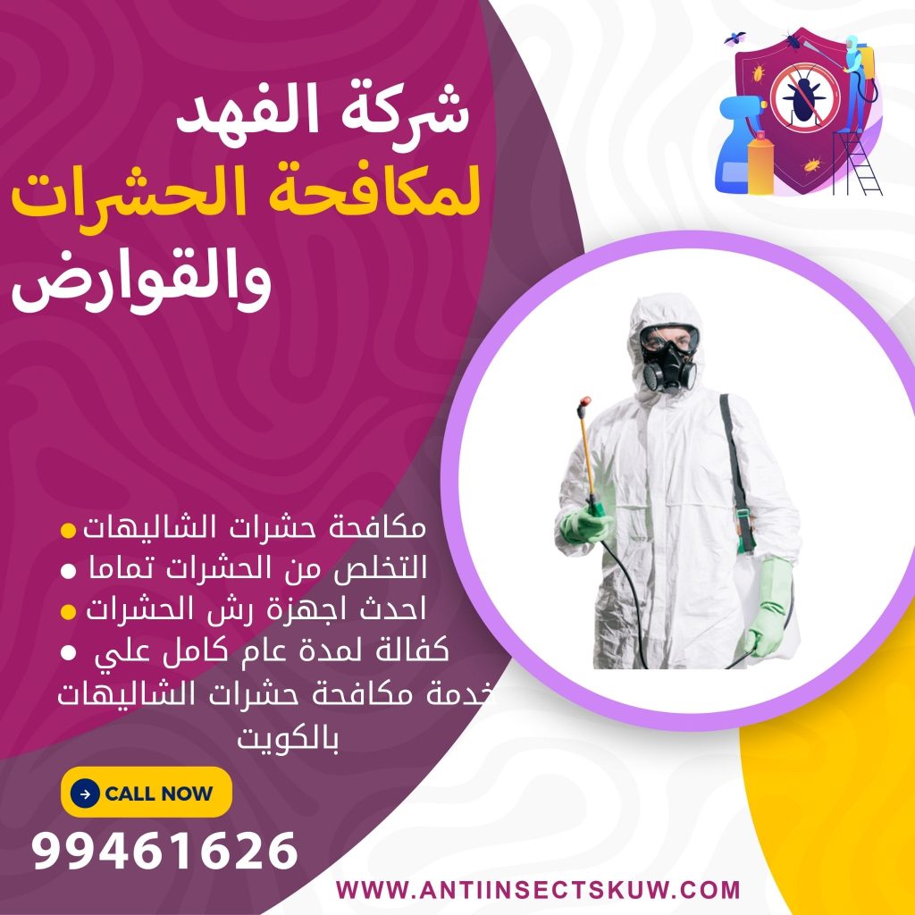 شركة مكافحة حشرات الشاليهات بالكويت